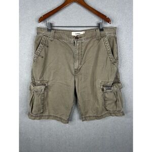 Levi's Cargo Shorts Brown Beige‎ Skater Y2K Baggy Cargo Sz 38 Mens